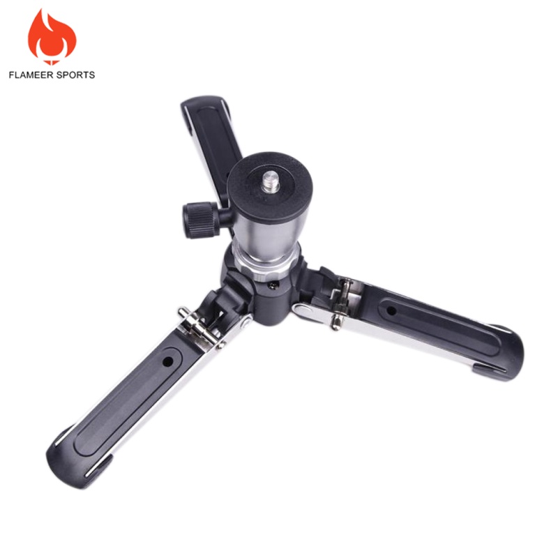 Flameer Sports  Portable 1/4inch Screw 3 Legs 3 Feet Tripod Monopod Unipod Base Stand