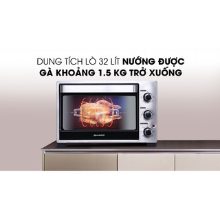 Lò nướng Sharp (Nhật Bản) EO-A323RCSV-ST 32 lít (Bảo hành 12 tháng)