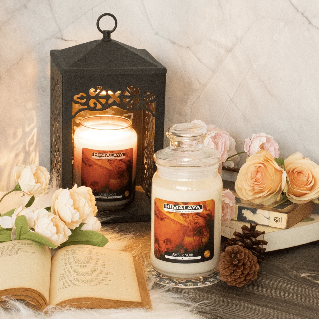 Nến thơm Himalaya hương Amber Noir 140g/343g/545g