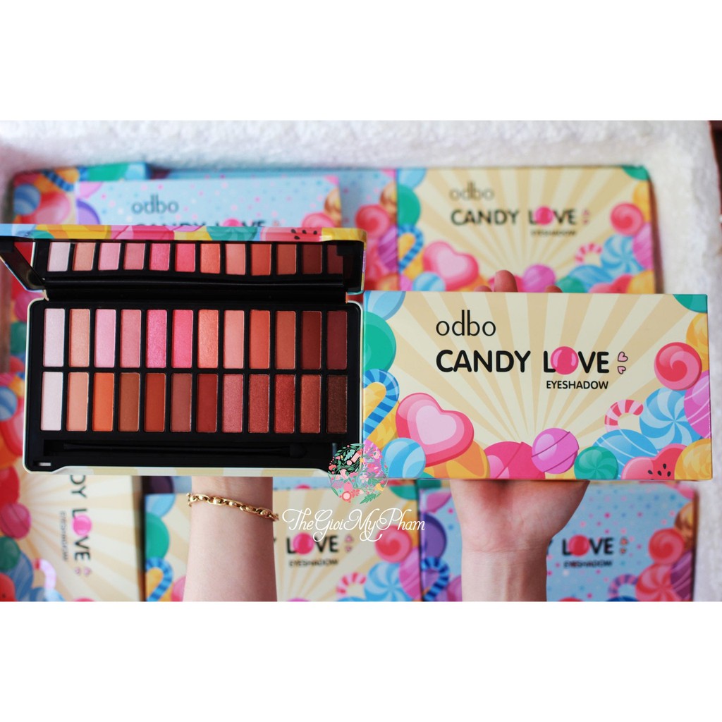 PHẤN MẮT 24 Ô ODBO CANDY LOVE EYESHADOW OD237 CHÍNH HÃNG - 3346