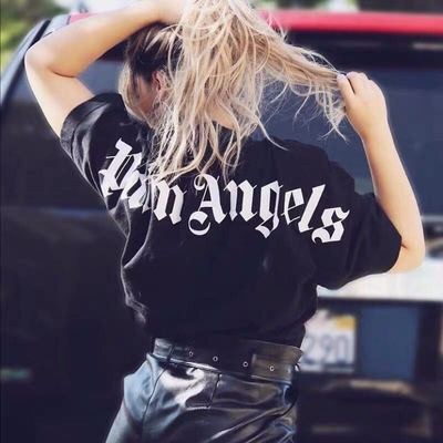 Palm angels PA angel classic back letter slogan printing loose short-sleeved T-shirt