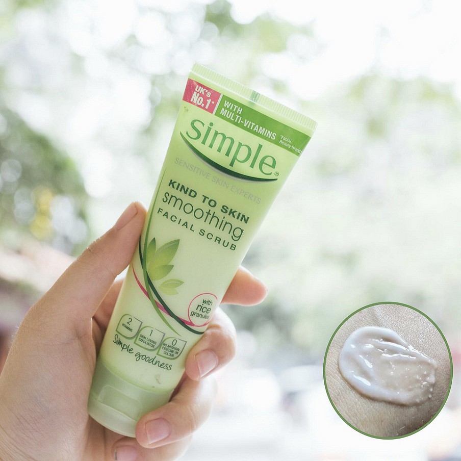 chính hãng Tẩy da chết Simple Smoothing Facial Scrub