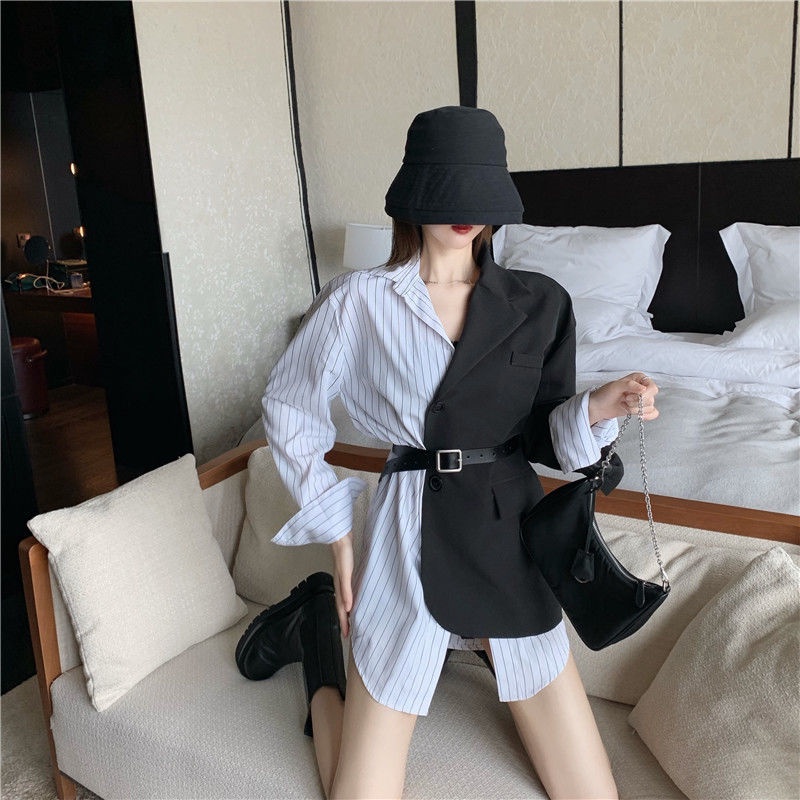 COZOK Áo khoác blazer tay dài thời trang cá tính