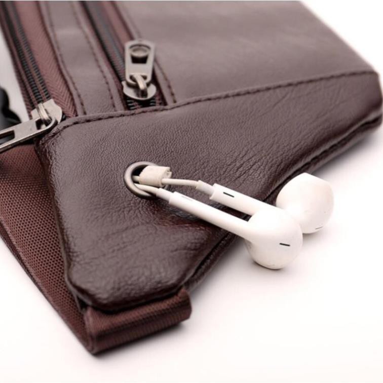 Túi Da Đeo Chéo Thời Trang Tiện Lợi Túi Bao Tử Nam/Nữ Đeo Ngang Hông Có 3 Ngăn Rộng Dãi | BigBuy360 - bigbuy360.vn