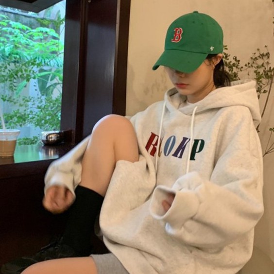 Áo khoác hoodie plus size phong cách Hàn Quốc