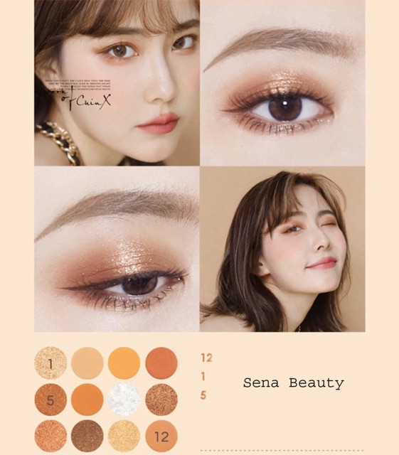 Bảng phấn mắt nhũ12 Ô Cool Summer Love GlamColour Sena Beauty | BigBuy360 - bigbuy360.vn