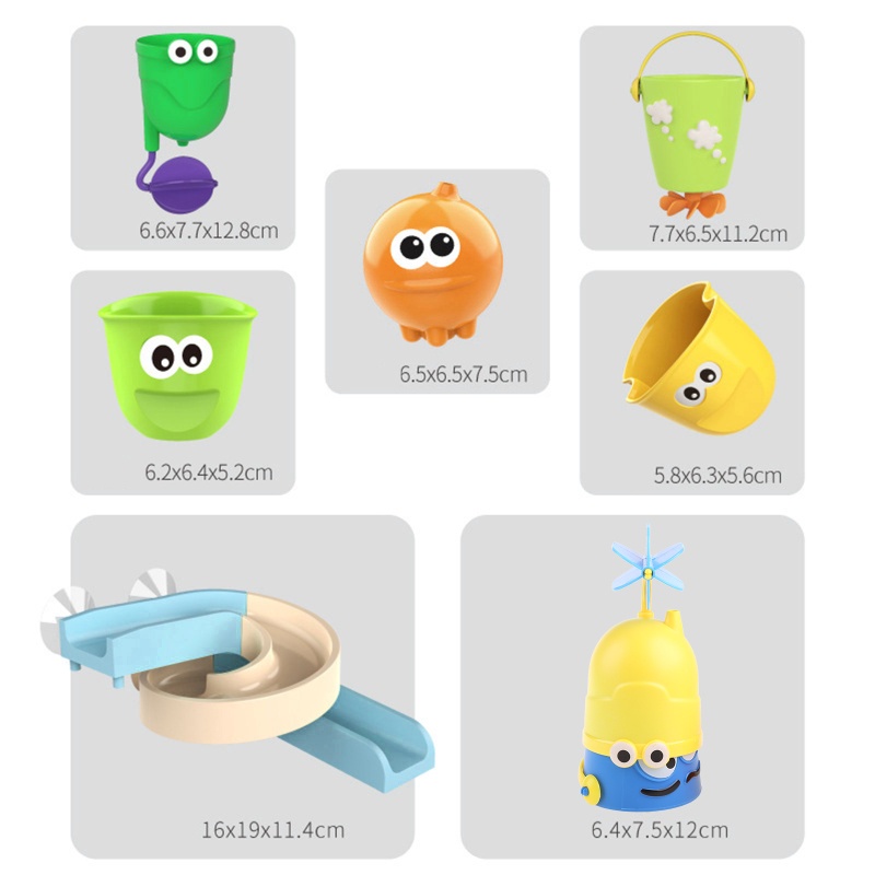 Bộ Đồ Chơi Đường Ray Nước Cho Bé Khi Tắm