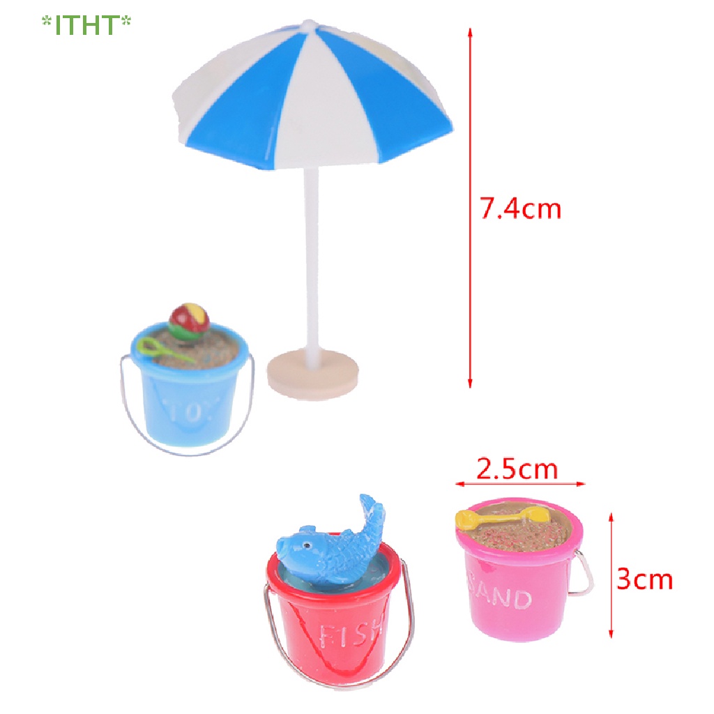 Xô Đựng Dù Bãi Biển Mini Tỉ Lệ 1: 12 Trang Trí Nhà Búp Bê Mới
