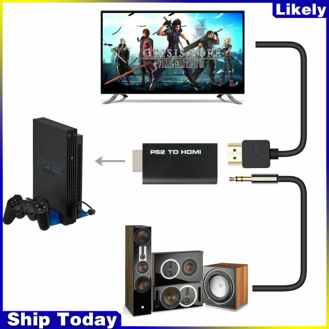 Bộ Chuyển Đổi Dây Cáp HD Chuyển Đổi Từ Sony 2 PS2 Sang HDMI