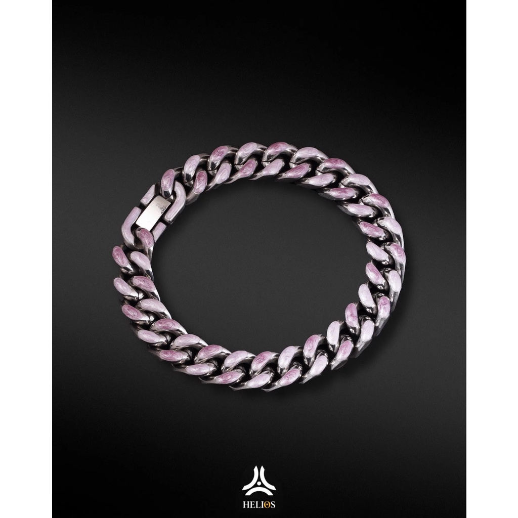 Vòng tay kim loại nam, nữ Helios Cuban V3