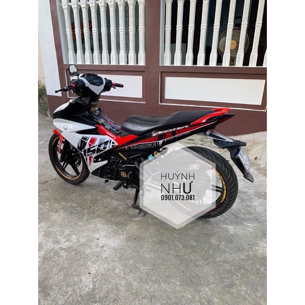 Tem ex150 mẫu mới xe trắng đỏ đen