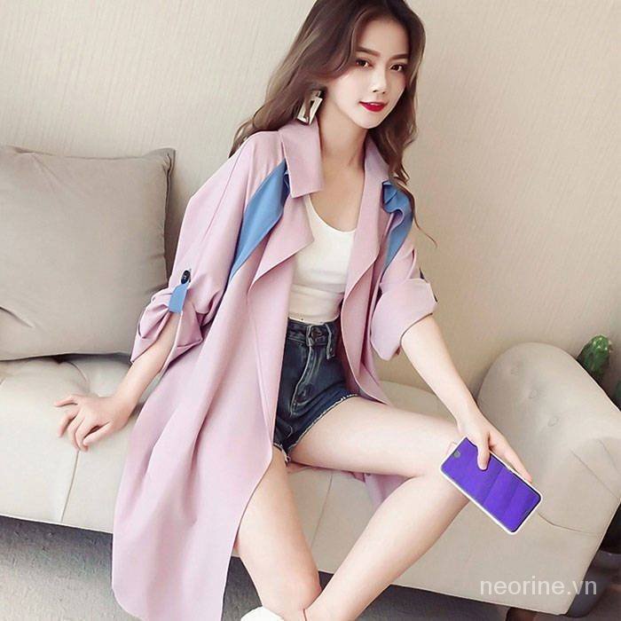 Áo khoác mỏng tay dài phong cách Hàn Quốc thời trang xuân thu cho nữ 2021