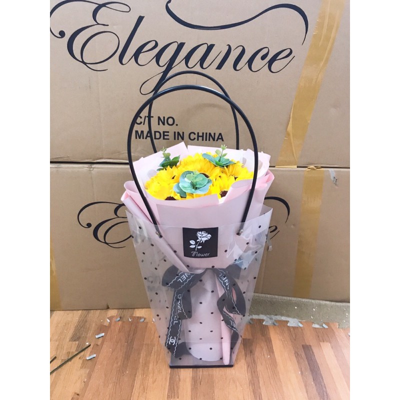 [Quà 20/11 - Freeship] Bó hướng dương sáp 11 bông vĩnh cửu. Kèm túi. Nội thành HN đặt NowShip nhận hàng ngay sau 1-2h