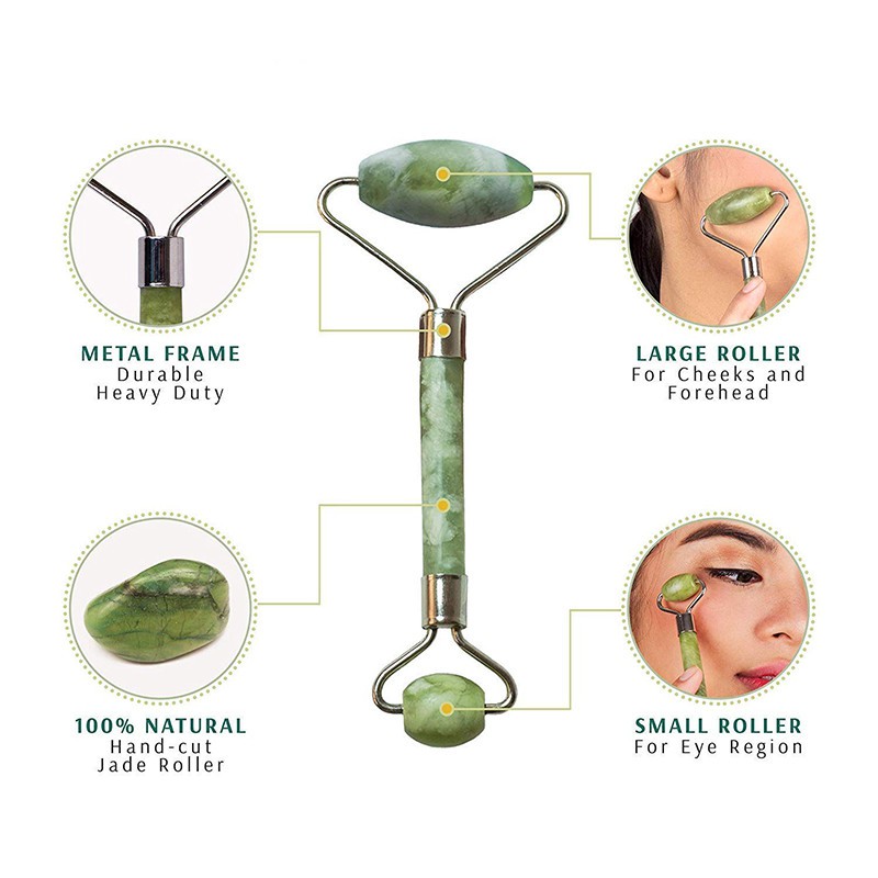 Thanh Lăn Massage Mặt Và Cơ Thể Bằng Đá Ngọc Bích Chăm Sóc Sức Khỏe | BigBuy360 - bigbuy360.vn