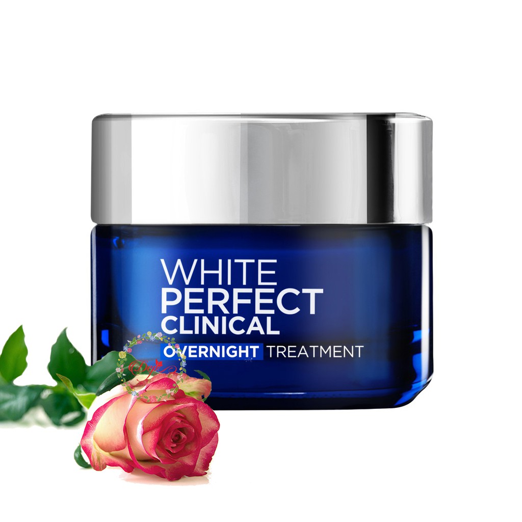 Kem dưỡng da trắng mịn và giảm thâm nám ban đêm L'Oreal Paris White Perfect Clinical 50ml