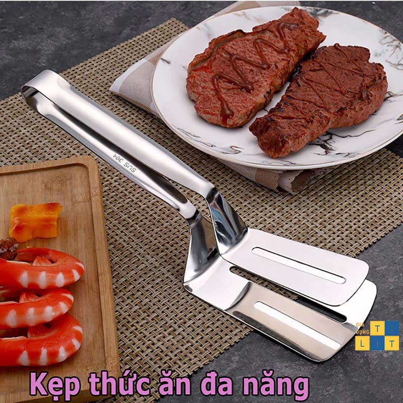 KẸP INOX GẮP THỨC ĂN TIỆN LỢI [ KẸP THỨC ĂN]