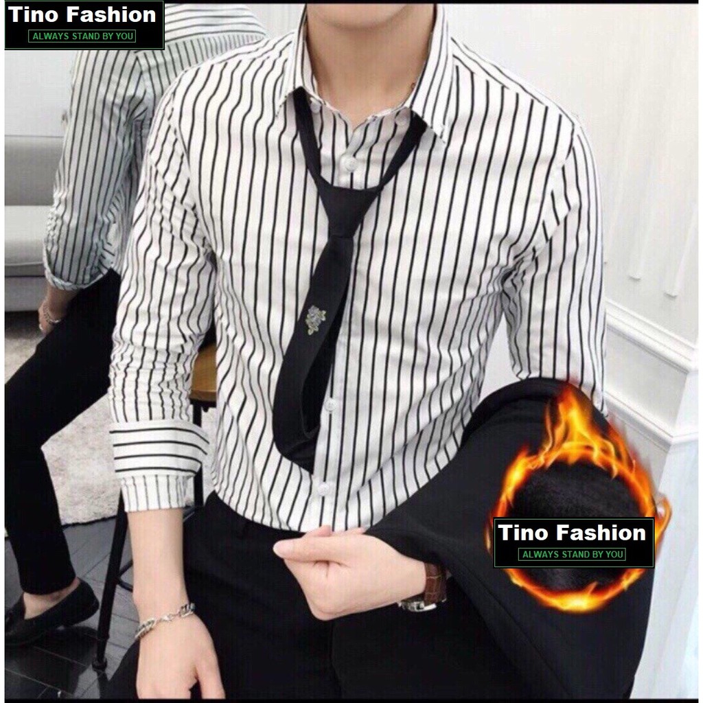 Áo Sơ Mi Nam Cao Cấp HÀN QUỐC Chuẩn Hàng Shop Tino Fashion - Dài tay