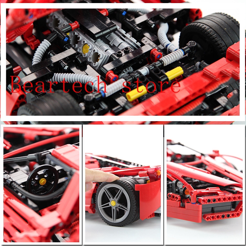 Bộ đồ chơi lắp ráp lego xe hơi Bela 9186 Technic ENZO Ferrari 1:10 8653