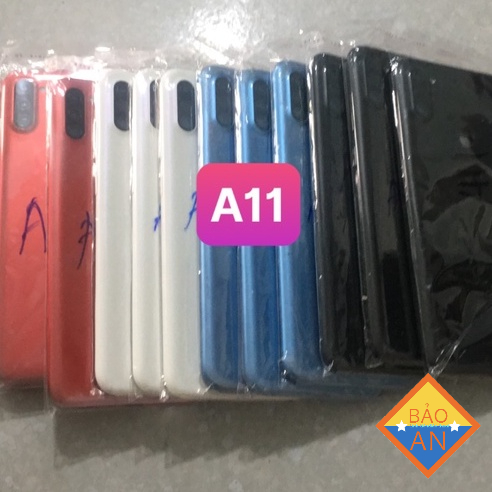 Bộ vỏ samsung a11-gồn sườn,lưng,kính cam.phím)