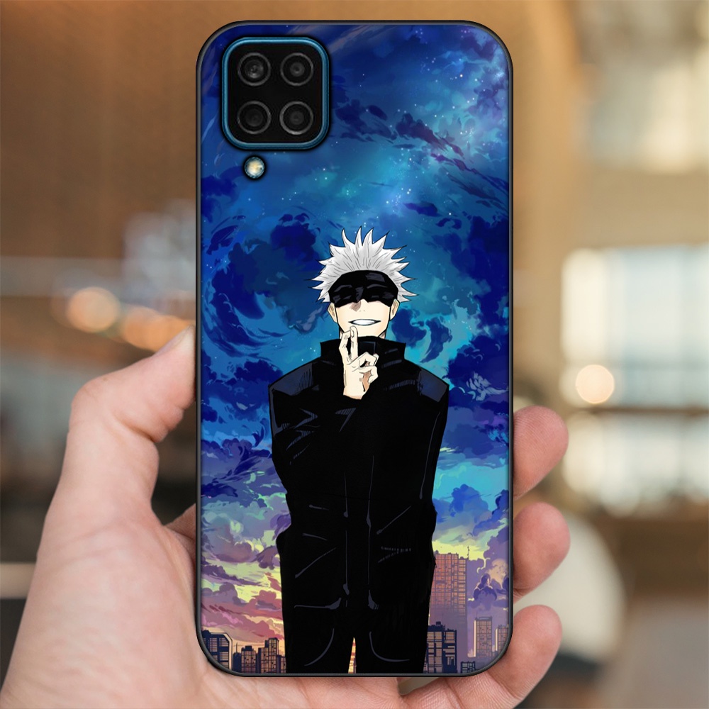 Ốp lưng Samsung M32, M33, M53, M62 viền đen in hình Satoru Jujutsu Kaisen