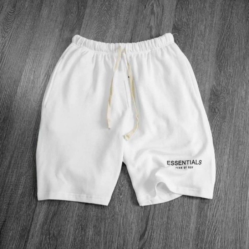 Quần short eesentials phong cách unisex chất nỉ da cá  hàng cao cấp