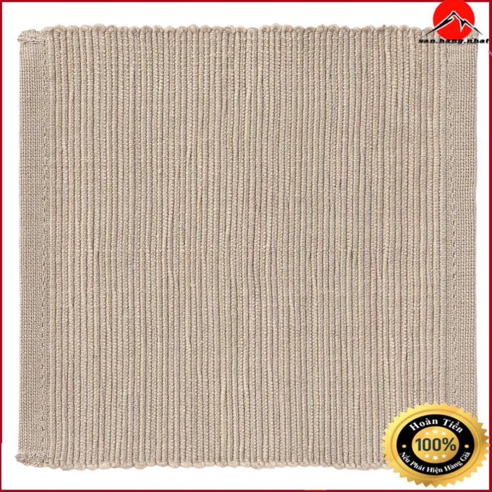 MUJI NHẬT BẢN - LÓT LY DỆT TAY COTTON ẤN ĐỘ 10x10CM