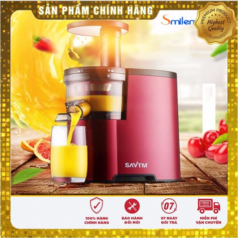 Máy Ép Trái Cây Hoa Quả Tốc Độ Chậm SAVTM JE-07 Chạy Êm Ái Không Bị Tắc Bã Tiết Kiệm Điện