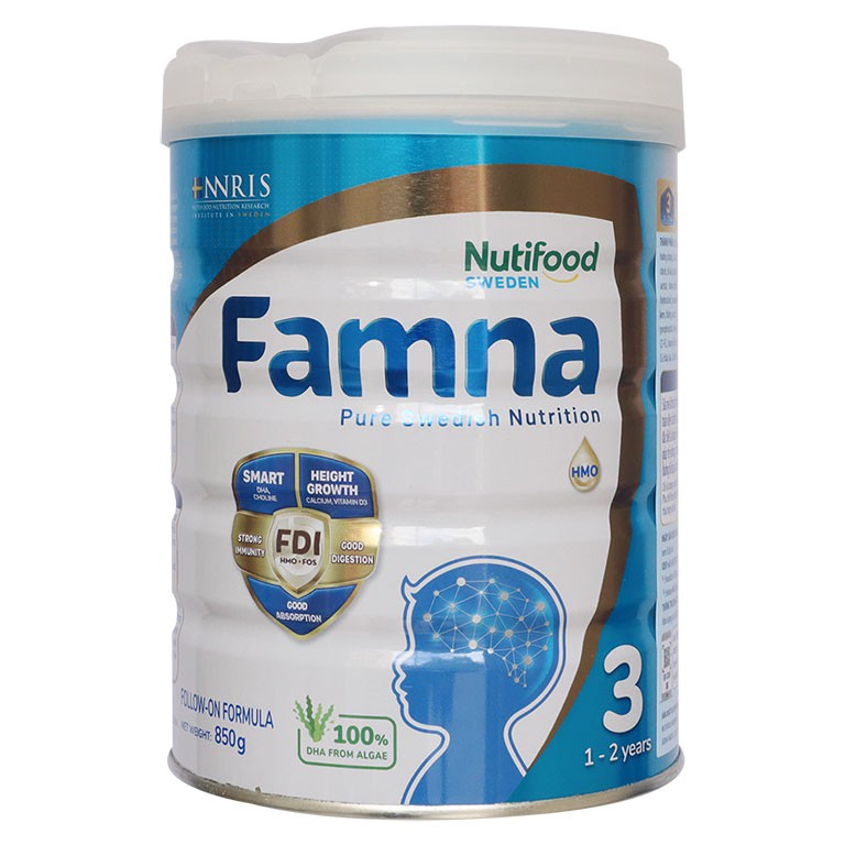 Sữa bột nutifood Famna số 3 850g