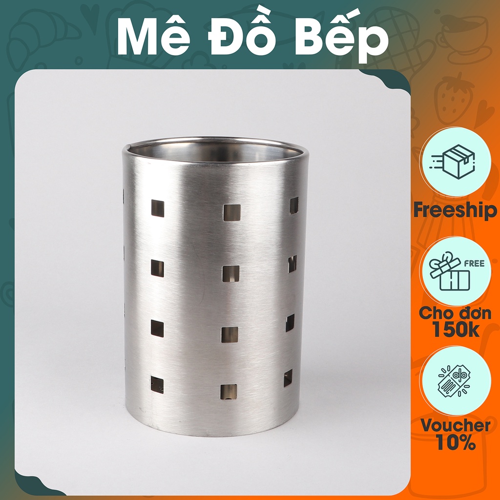 Ống đũa inox tròn Bam House sáng bóng có lỗ thông thoáng cao cấp ODT01 – Fuki24