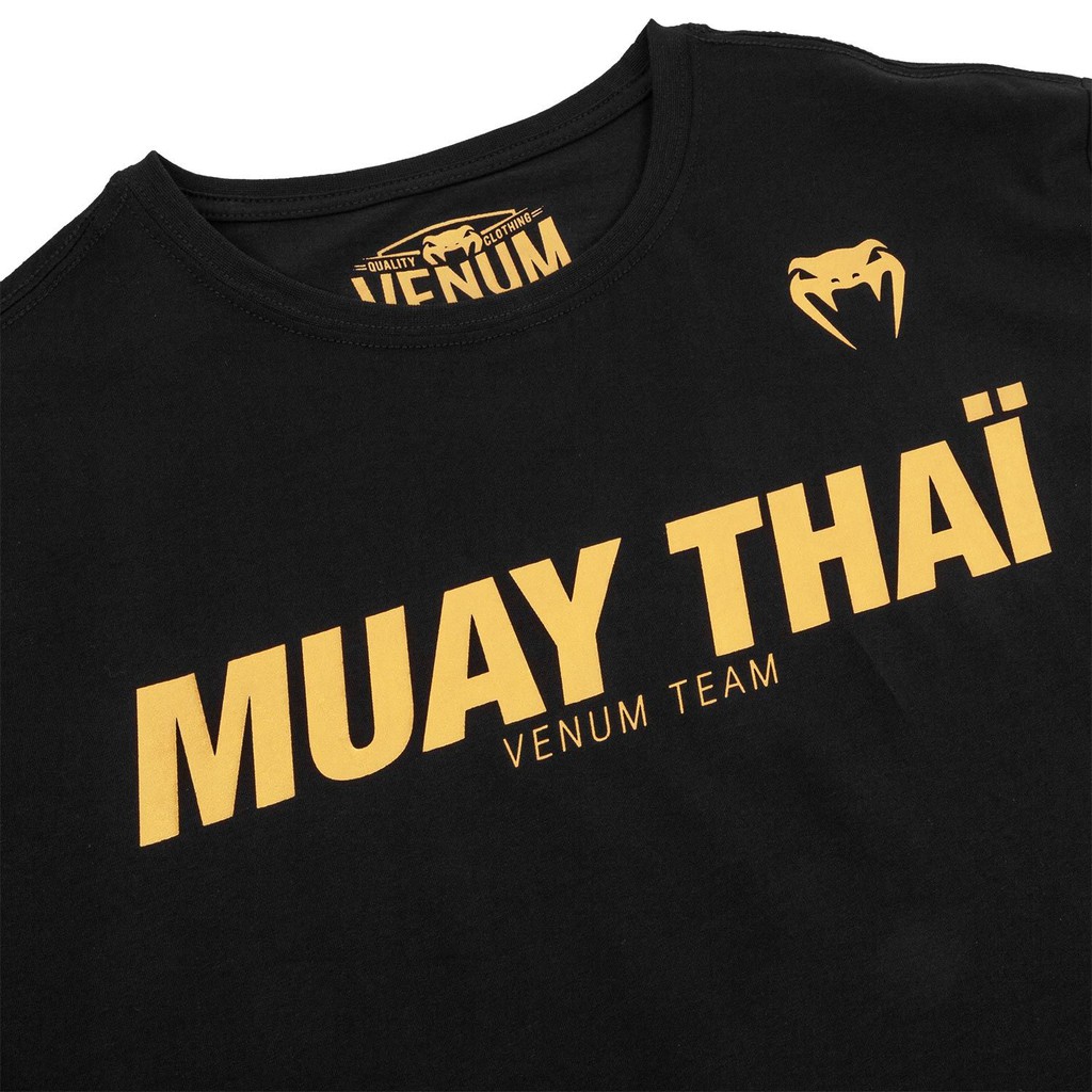 Áo Venum Muay Thai VT T-Shirt - Black/Gold