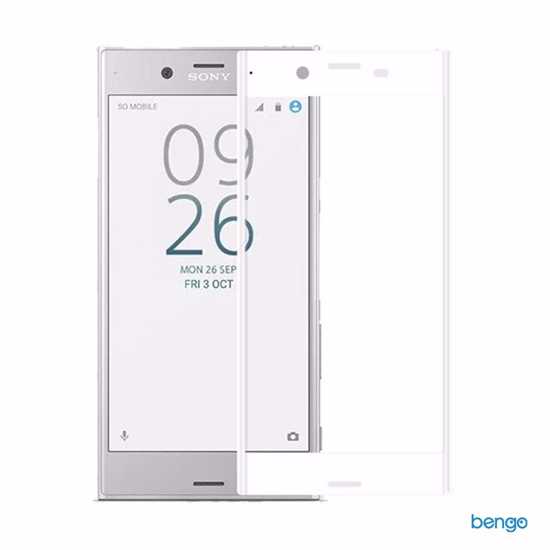 Dán kính cường lực 4D màu full toàn bộ màn hình cho Sony Xperia XZ1