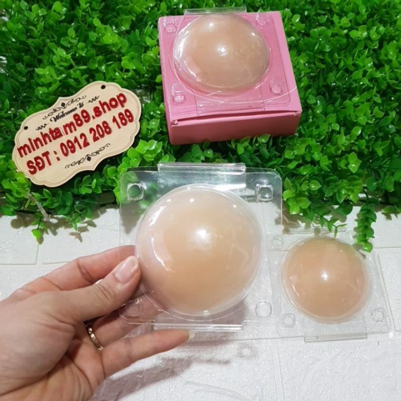&quot; Hộp  3 đôi &quot;miếng dán ngực tự thân silicon EBLIN  siêu tàng hình