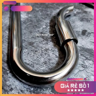 ☘ bộ in out inox fi12 | fi16 ☘ đầu out xoay 360° - đầu in có nút vệ sinh ☘ in&out inox sáng bóng cho hồ thuỷ sin