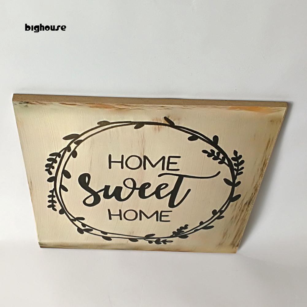 Miếng Gỗ Trang Trí Nội Thất Hình Chữ Home Sweet Home