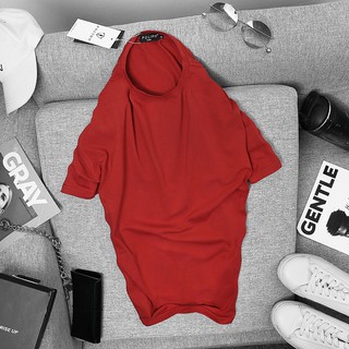 Áo Thun Cộc Tay Trơn POLIDO Form Slimfit Chất Vải Cotton Co Giãn 4 Chiều Nam Nữ Đều Mặc Được