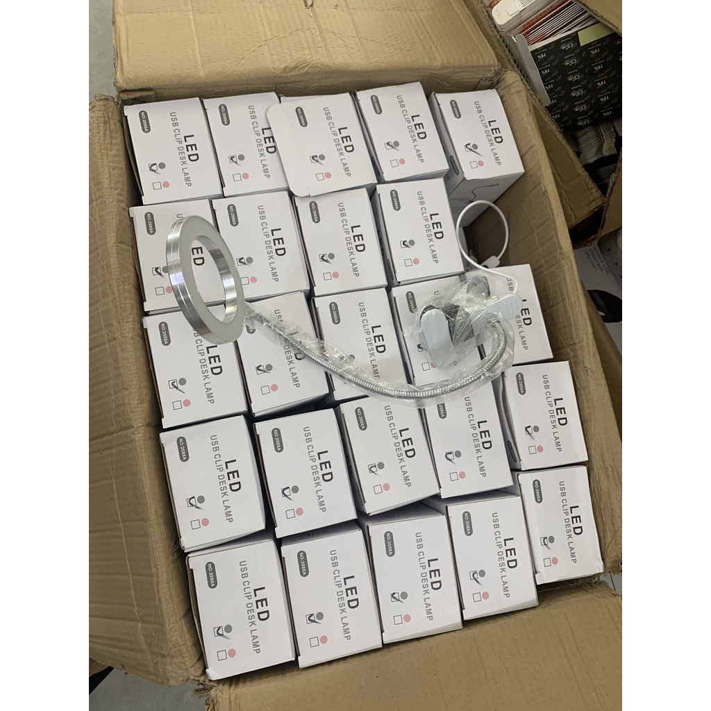 Đèn LED mini kẹp bàn 2 chế độ dùng trong phun xăm nối mi spa làm nail - lucy store thiết bị vật tư spa