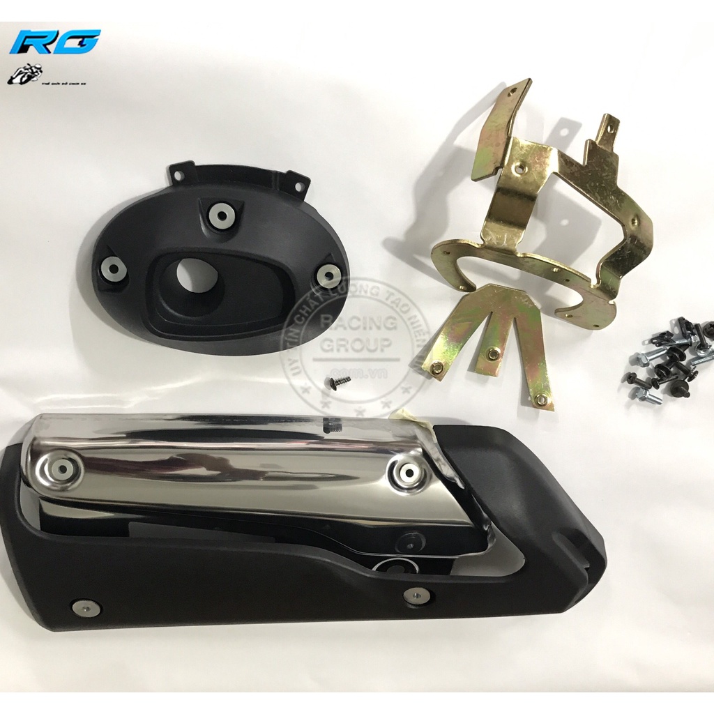 Ốp Pô Chụp Pô SH 2020 - 2022 Inox Kiểu SH Ý 300i ZHI.PAT Cao Cấp  Hàng Chính Hãng Bảo Hành 12 Tháng