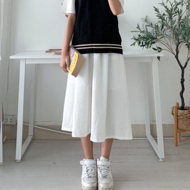 CHÂN VÁY DÀI TRƠN CÓ 3 MÀU