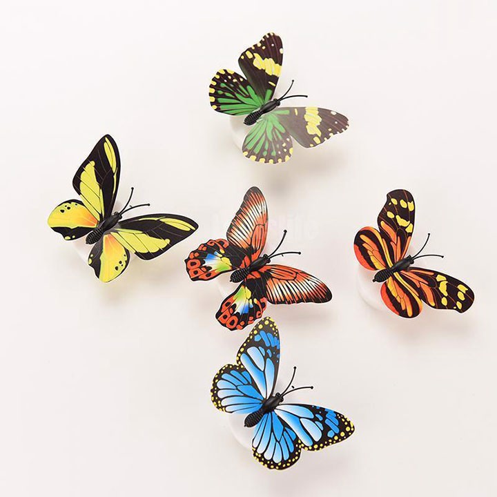 Đèn Led Dán Tường Hình Con Bướm Cực Xinh Xắn Nhiều Kiểu - MTDDT