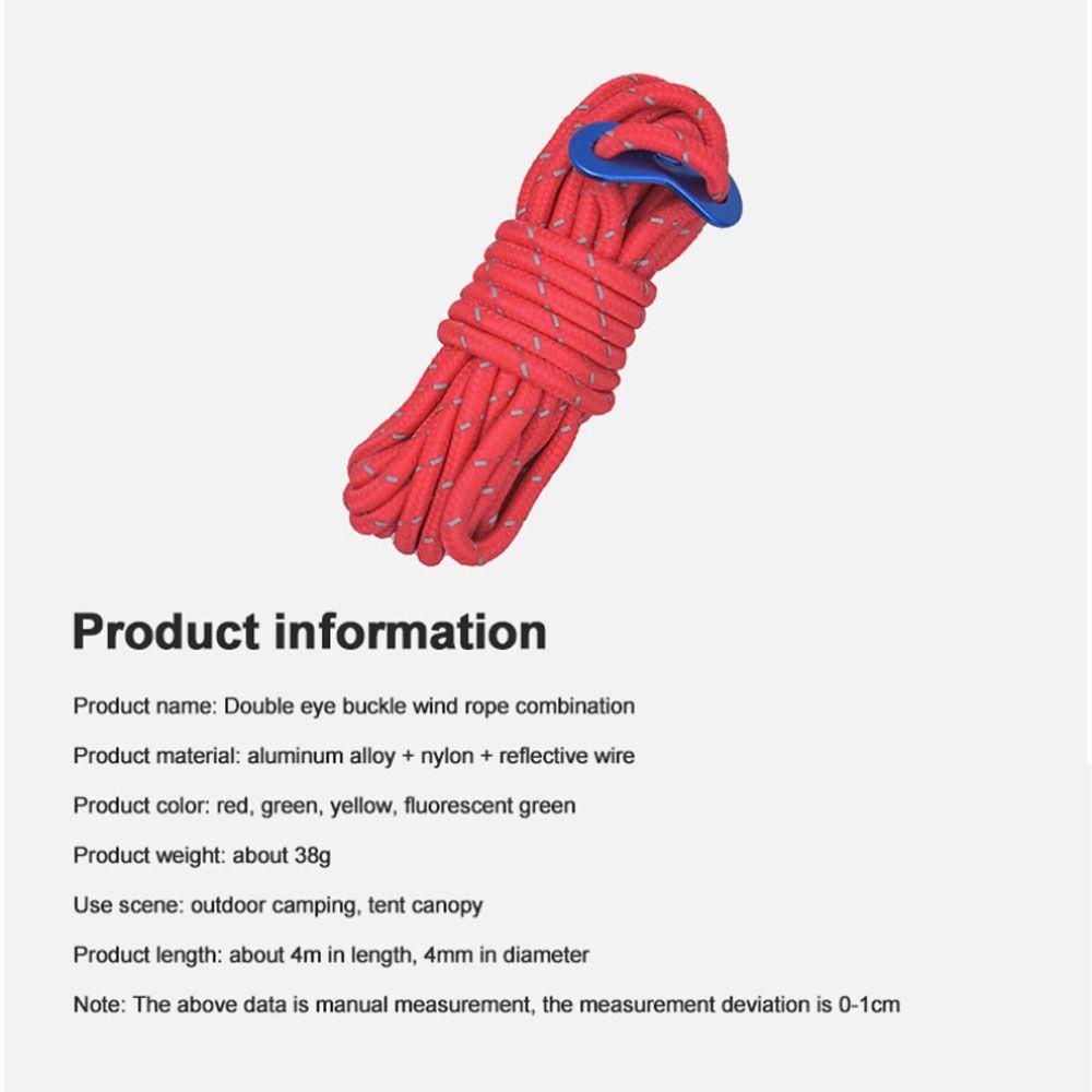 Khóa Dây Lều Phản Quang VANES1 Bền Bỉ Điều Chỉnh Được Dành Cho Cắm Trại Leo Núi