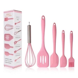 Bộ dụng cụ làm bánh silicon, bộ 5 món làm bánh