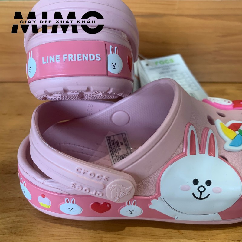 Sục Cross, Dép sục bít đầu Line Friend Hình Thỏ Hồng Cony