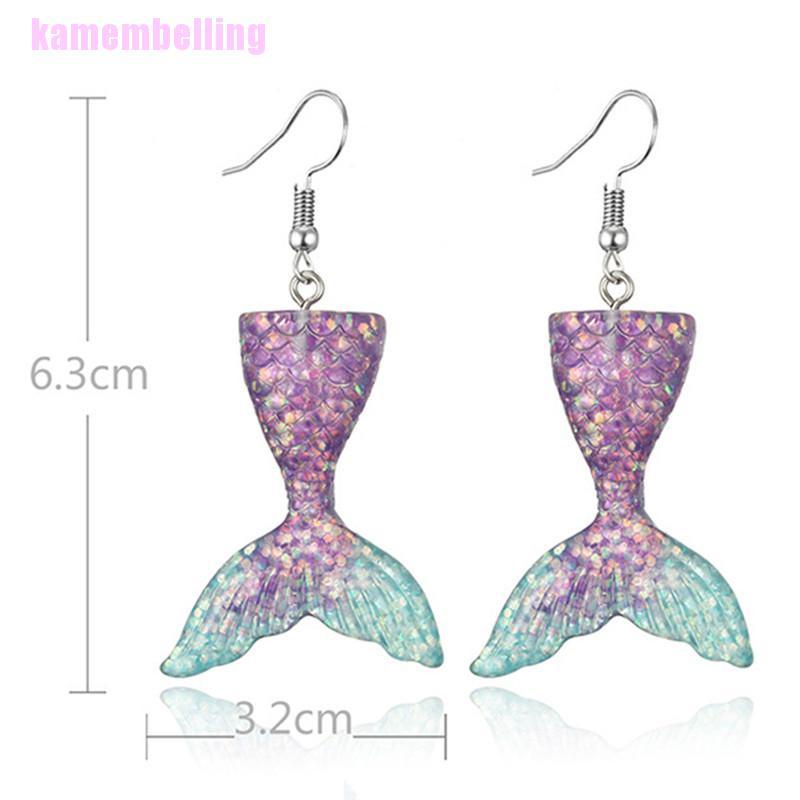 Bông Tai Handmade Hình Đuôi Cá Thời Trang Cho Nữ