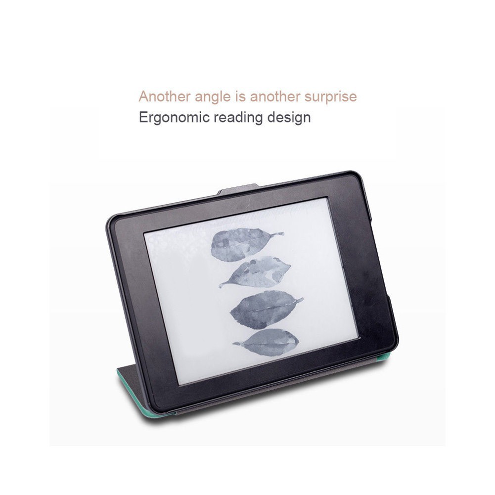 Bao da nắp gập P14 có nam chân hít thiết kế độc đáo cho Kindle Paperwhite 5 1 2 3 PU