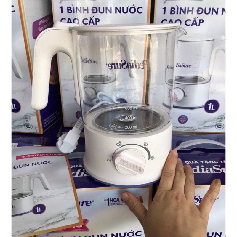 Bình thuỷ tinh đun nước pediasure