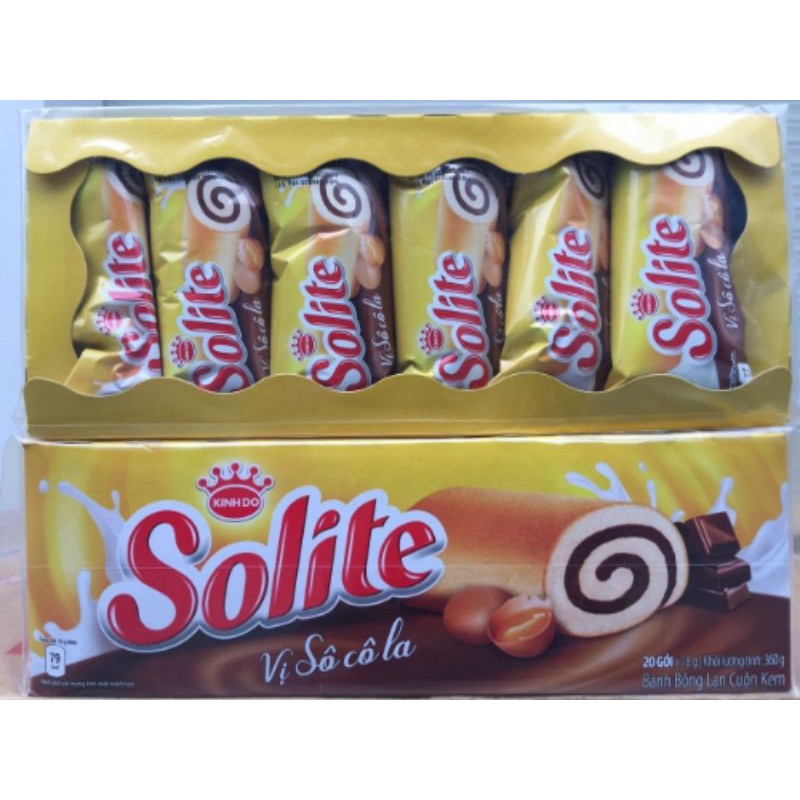 Bánh bông lan cuộn solite kinh đô 360g