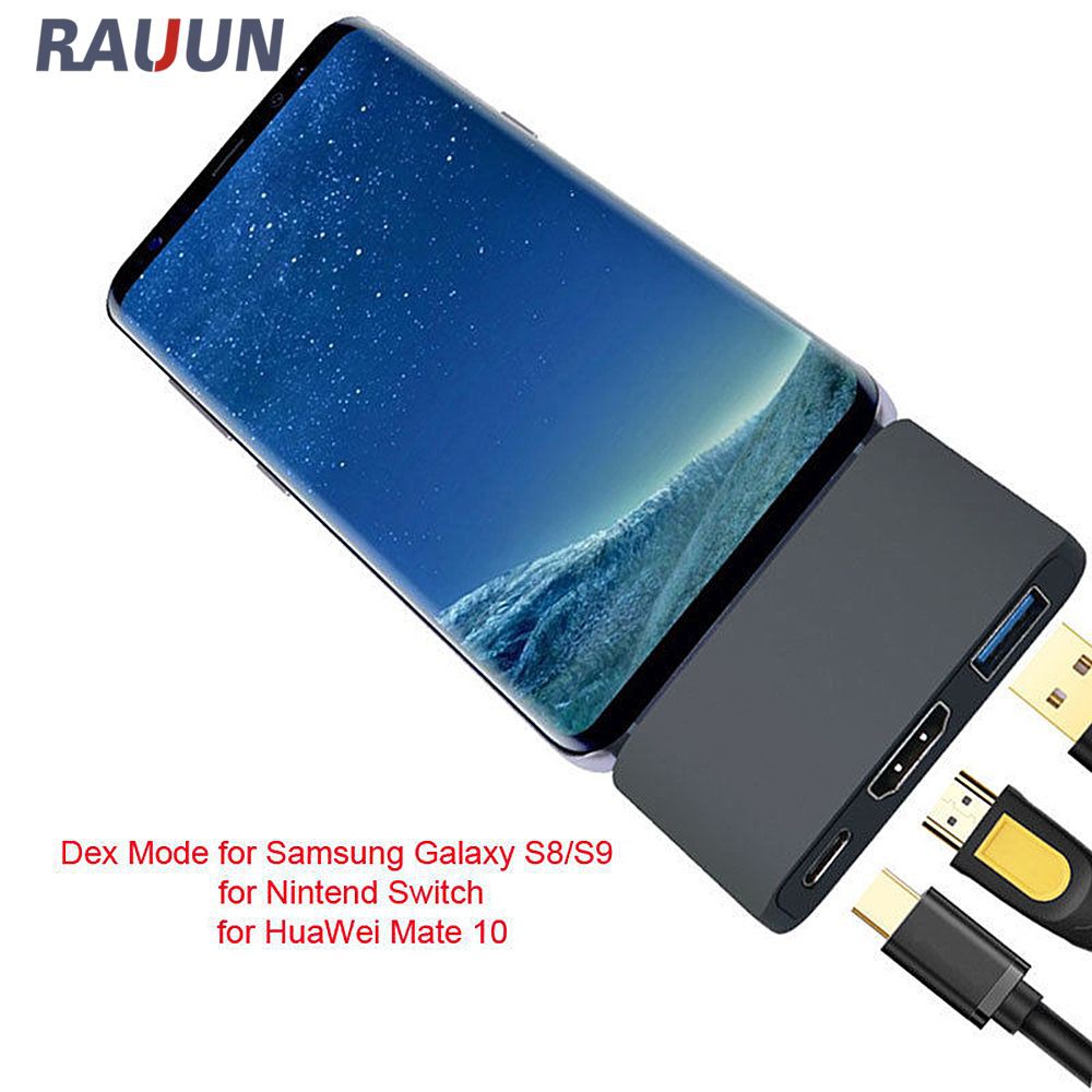 Hub Chuyển Đổi Usb-C Sang Hdmi Dex Chế Độ Dex Cho Samsung S8 / S9 Nintend Switch