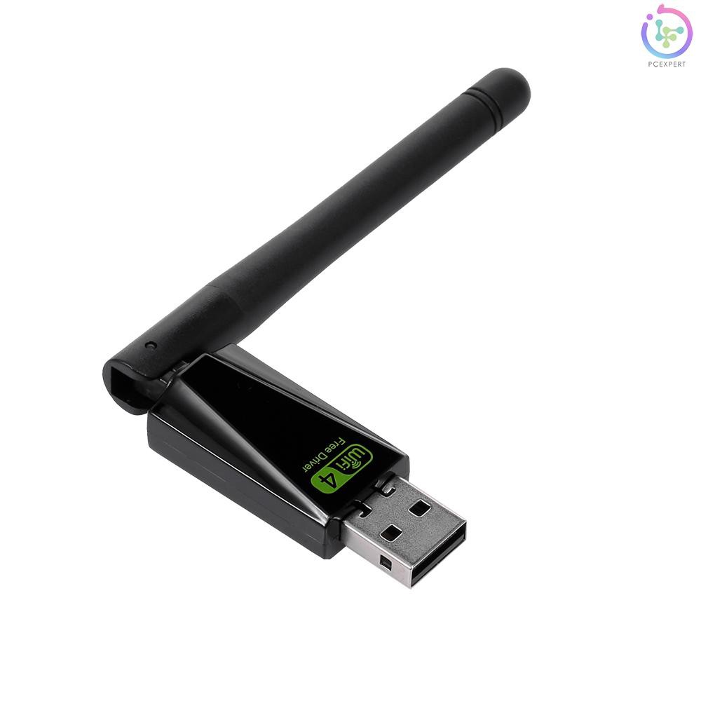 USB wifi kết nối mạng LAN cắm vào và sử dụng ngay không cần cài đặt có anten xoay được dành cho Win