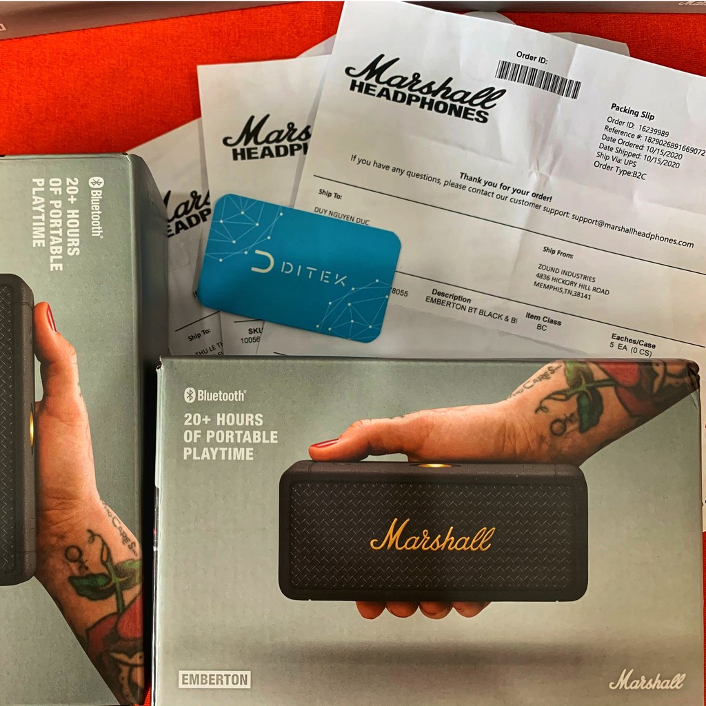 Loa MARSHALL EMBERTON chính hãng