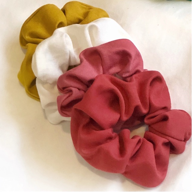 Scrunchies Bảng Màu Trơn